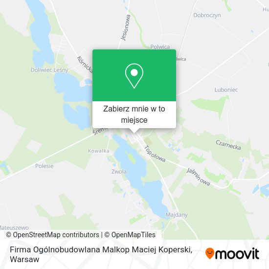 Mapa Firma Ogólnobudowlana Malkop Maciej Koperski