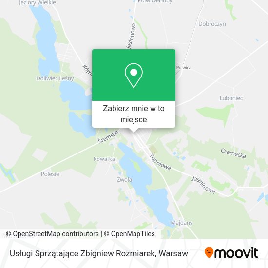 Mapa Usługi Sprzątające Zbigniew Rozmiarek