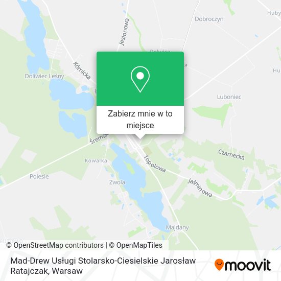 Mapa Mad-Drew Usługi Stolarsko-Ciesielskie Jarosław Ratajczak