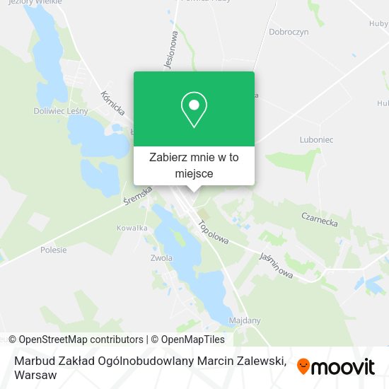 Mapa Marbud Zakład Ogólnobudowlany Marcin Zalewski