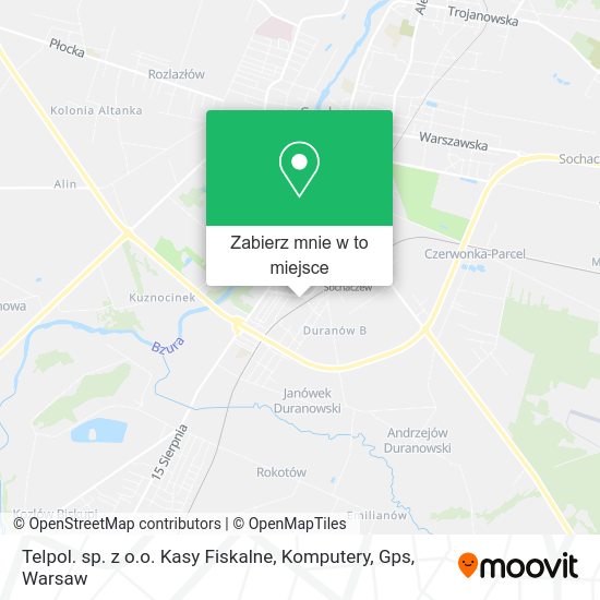 Mapa Telpol. sp. z o.o. Kasy Fiskalne, Komputery, Gps