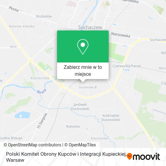 Mapa Polski Komitet Obrony Kupców i Integracji Kupieckiej