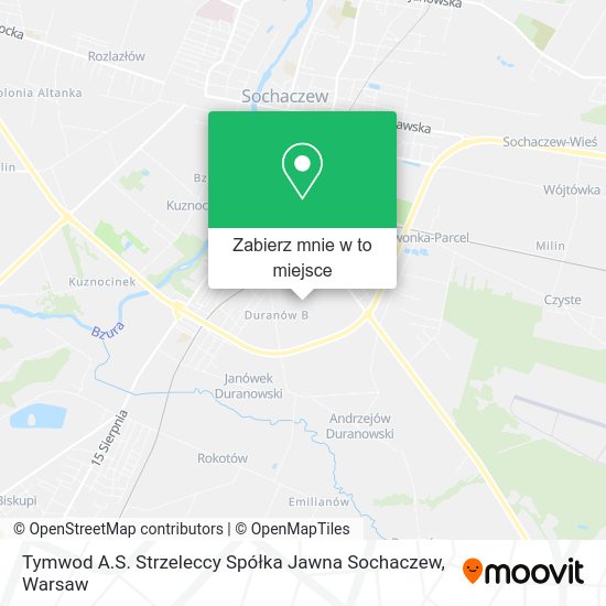 Mapa Tymwod A.S. Strzeleccy Spółka Jawna Sochaczew