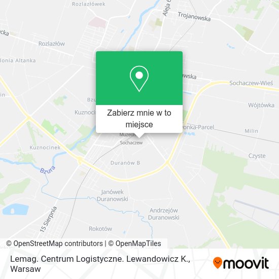 Mapa Lemag. Centrum Logistyczne. Lewandowicz K.