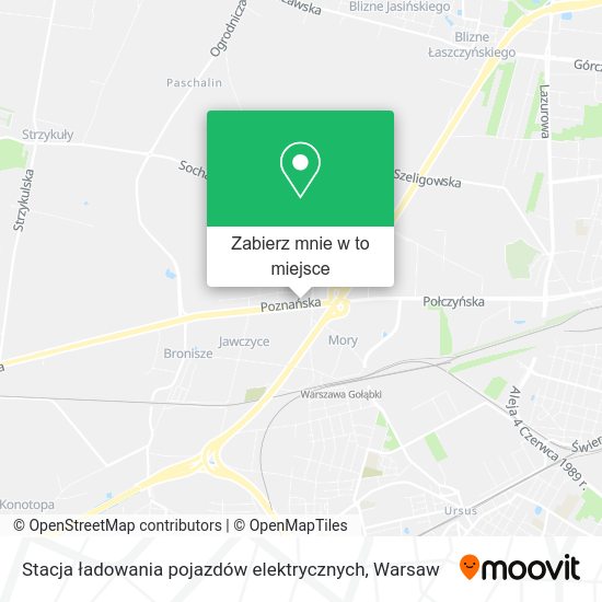 Mapa Stacja ładowania pojazdów elektrycznych