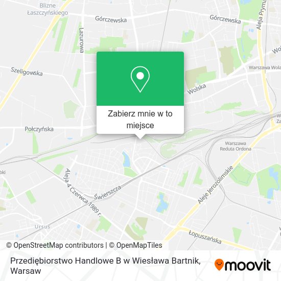 Mapa Przediębiorstwo Handlowe B w Wiesława Bartnik