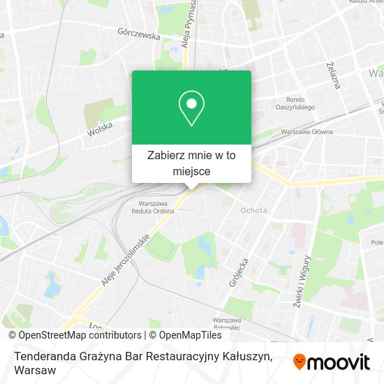 Mapa Tenderanda Grażyna Bar Restauracyjny Kałuszyn