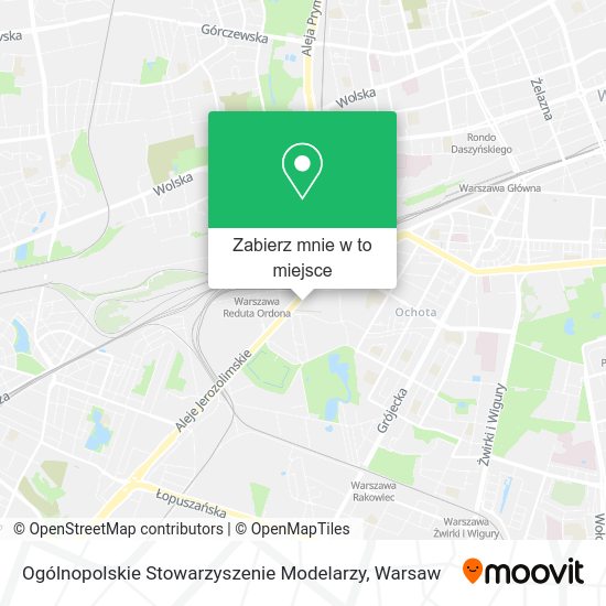 Mapa Ogólnopolskie Stowarzyszenie Modelarzy