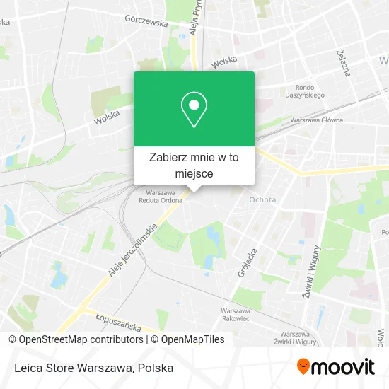 Mapa Leica Store Warszawa