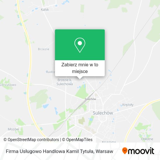 Mapa Firma Usługowo Handlowa Kamil Tytuła