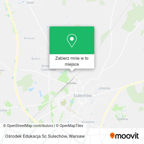 Mapa Ośrodek Edukacja Sc Sulechów