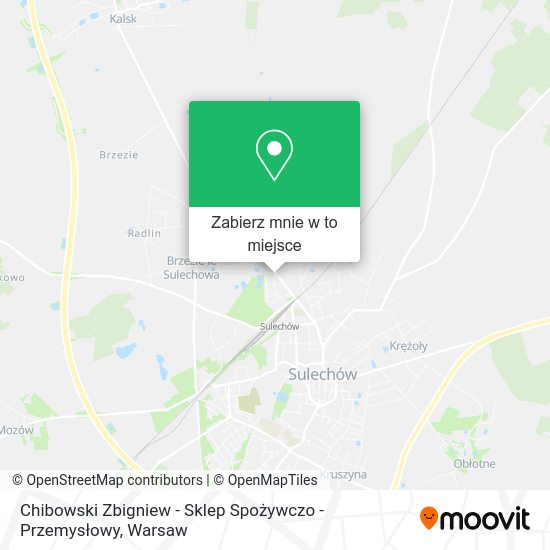 Mapa Chibowski Zbigniew - Sklep Spożywczo - Przemysłowy