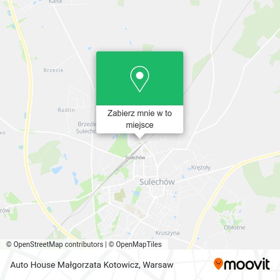 Mapa Auto House Małgorzata Kotowicz