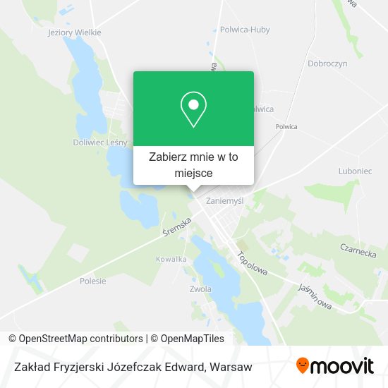 Mapa Zakład Fryzjerski Józefczak Edward