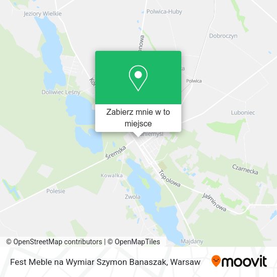 Mapa Fest Meble na Wymiar Szymon Banaszak