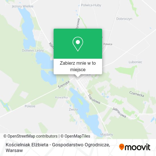 Mapa Kościelniak Elżbieta - Gospodarstwo Ogrodnicze