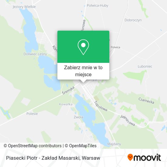 Mapa Piasecki Piotr - Zakład Masarski