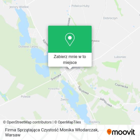 Mapa Firma Sprzątająca Czystość Monika Włodarczak