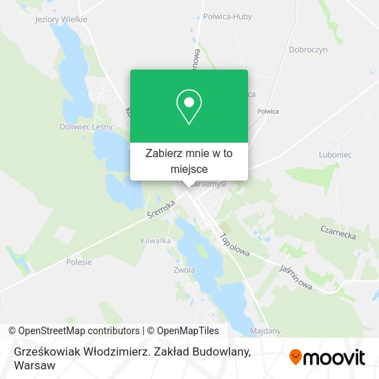 Mapa Grześkowiak Włodzimierz. Zakład Budowlany