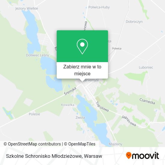 Mapa Szkolne Schronisko Młodzieżowe