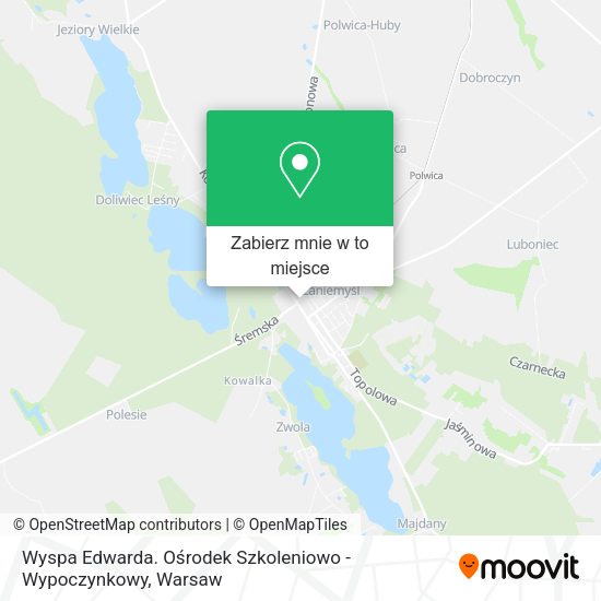 Mapa Wyspa Edwarda. Ośrodek Szkoleniowo - Wypoczynkowy