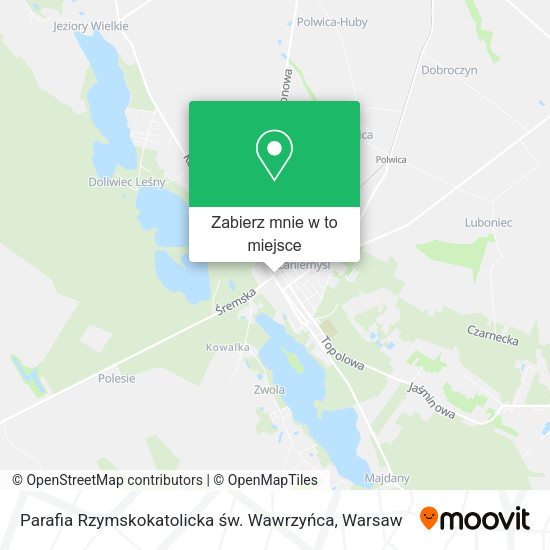 Mapa Parafia Rzymskokatolicka św. Wawrzyńca