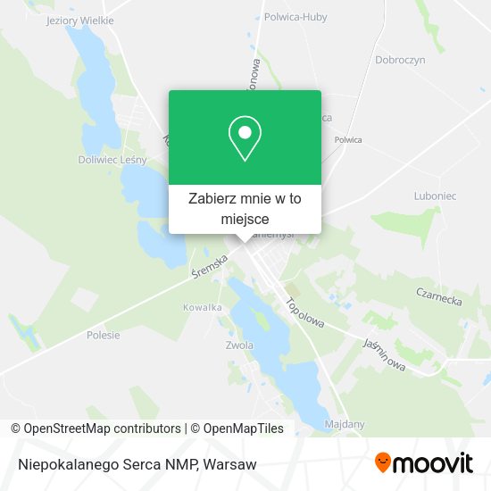 Mapa Niepokalanego Serca NMP