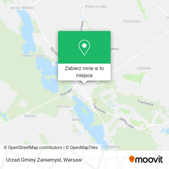 Mapa Urzad Gminy Zaniemysl