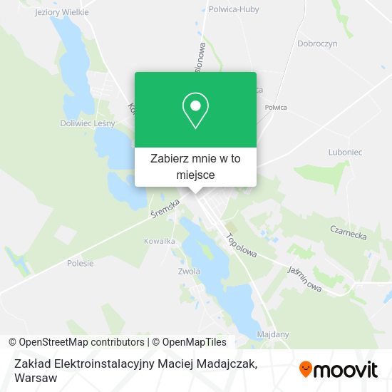 Mapa Zakład Elektroinstalacyjny Maciej Madajczak