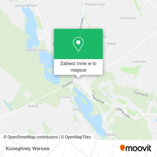 Mapa Koziegłowy