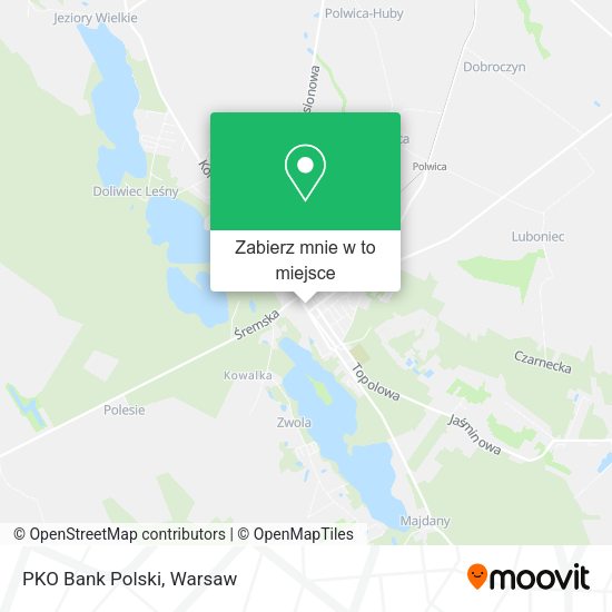 Mapa PKO Bank Polski