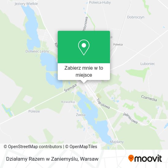 Mapa Działamy Razem w Zaniemyślu