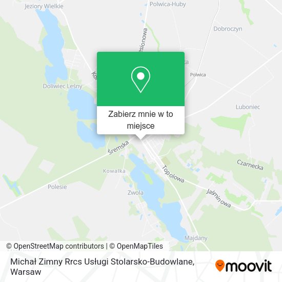 Mapa Michał Zimny Rrcs Usługi Stolarsko-Budowlane