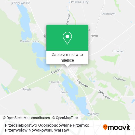 Mapa Przedsiębiorstwo Ogólnobudowlane Przemko Przemysław Nowakowski