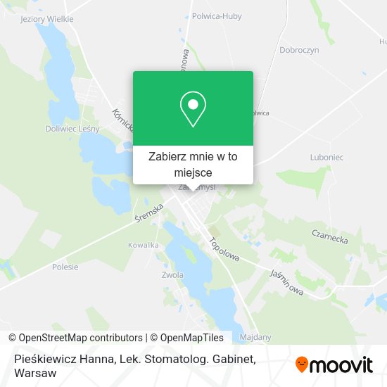 Mapa Pieśkiewicz Hanna, Lek. Stomatolog. Gabinet