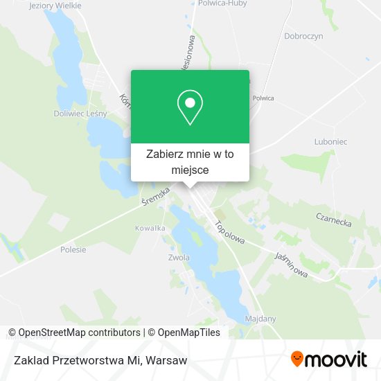 Mapa Zaklad Przetworstwa Mi