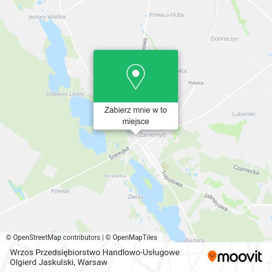 Mapa Wrzos Przedsiębiorstwo Handlowo-Usługowe Olgierd Jaskulski