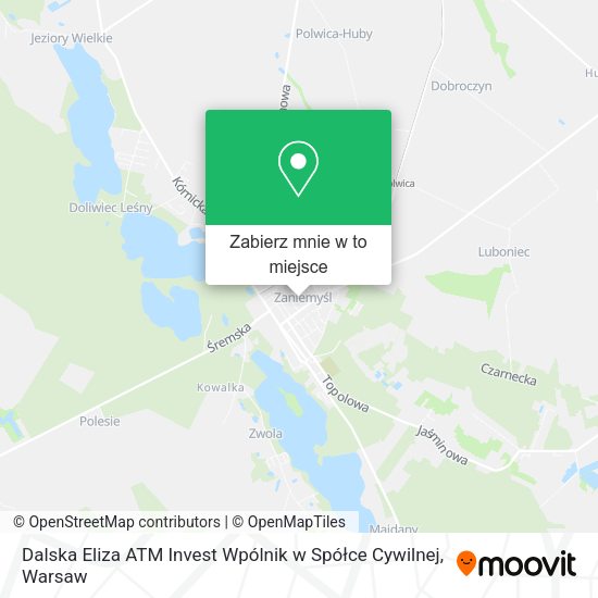 Mapa Dalska Eliza ATM Invest Wpólnik w Spółce Cywilnej