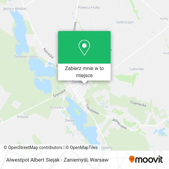 Mapa Alwestpol Albert Siejak - Zaniemyśl