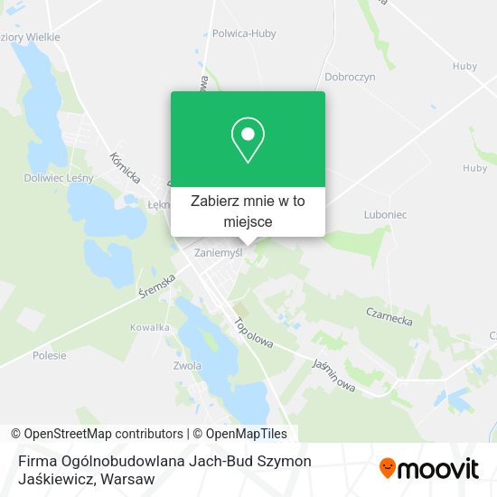 Mapa Firma Ogólnobudowlana Jach-Bud Szymon Jaśkiewicz