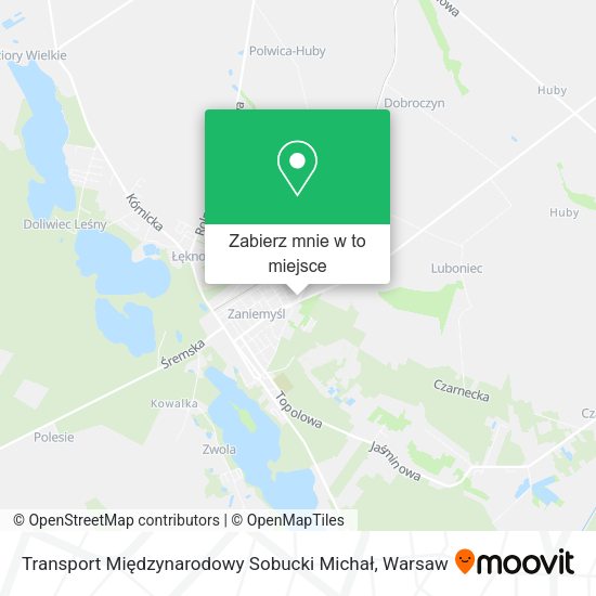 Mapa Transport Międzynarodowy Sobucki Michał