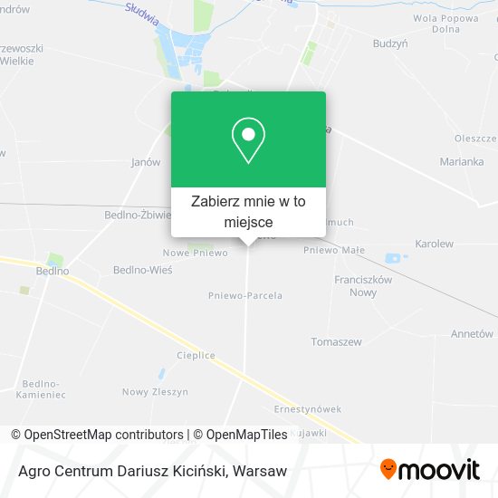 Mapa Agro Centrum Dariusz Kiciński