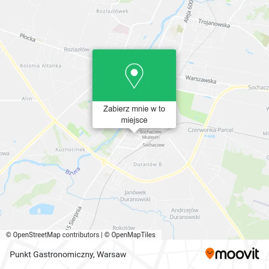 Mapa Punkt Gastronomiczny