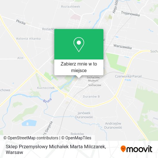 Mapa Sklep Przemysłowy Michałek Marta Milczarek