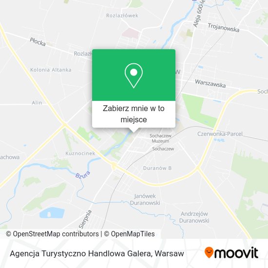 Mapa Agencja Turystyczno Handlowa Galera