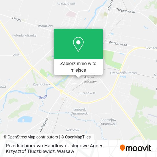 Mapa Przedsiebiorstwo Handlowo Uslugowe Agnes Krzysztof Tluczkiewicz