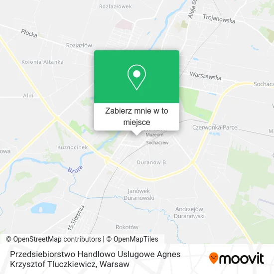 Mapa Przedsiebiorstwo Handlowo Uslugowe Agnes Krzysztof Tluczkiewicz