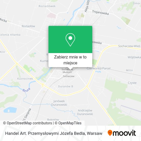 Mapa Handel Art. Przemysłowymi Józefa Bedla