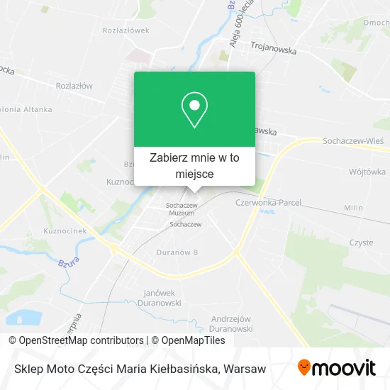 Mapa Sklep Moto Części Maria Kiełbasińska