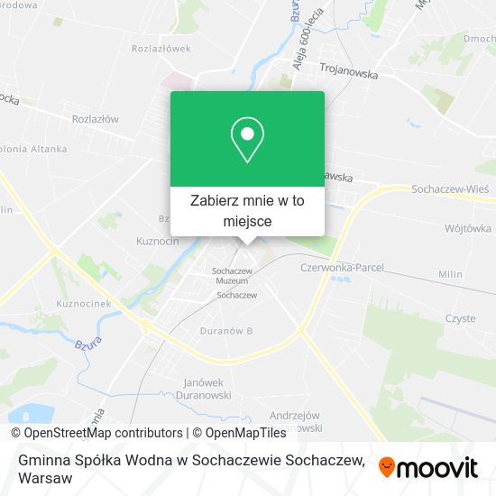 Mapa Gminna Spółka Wodna w Sochaczewie Sochaczew